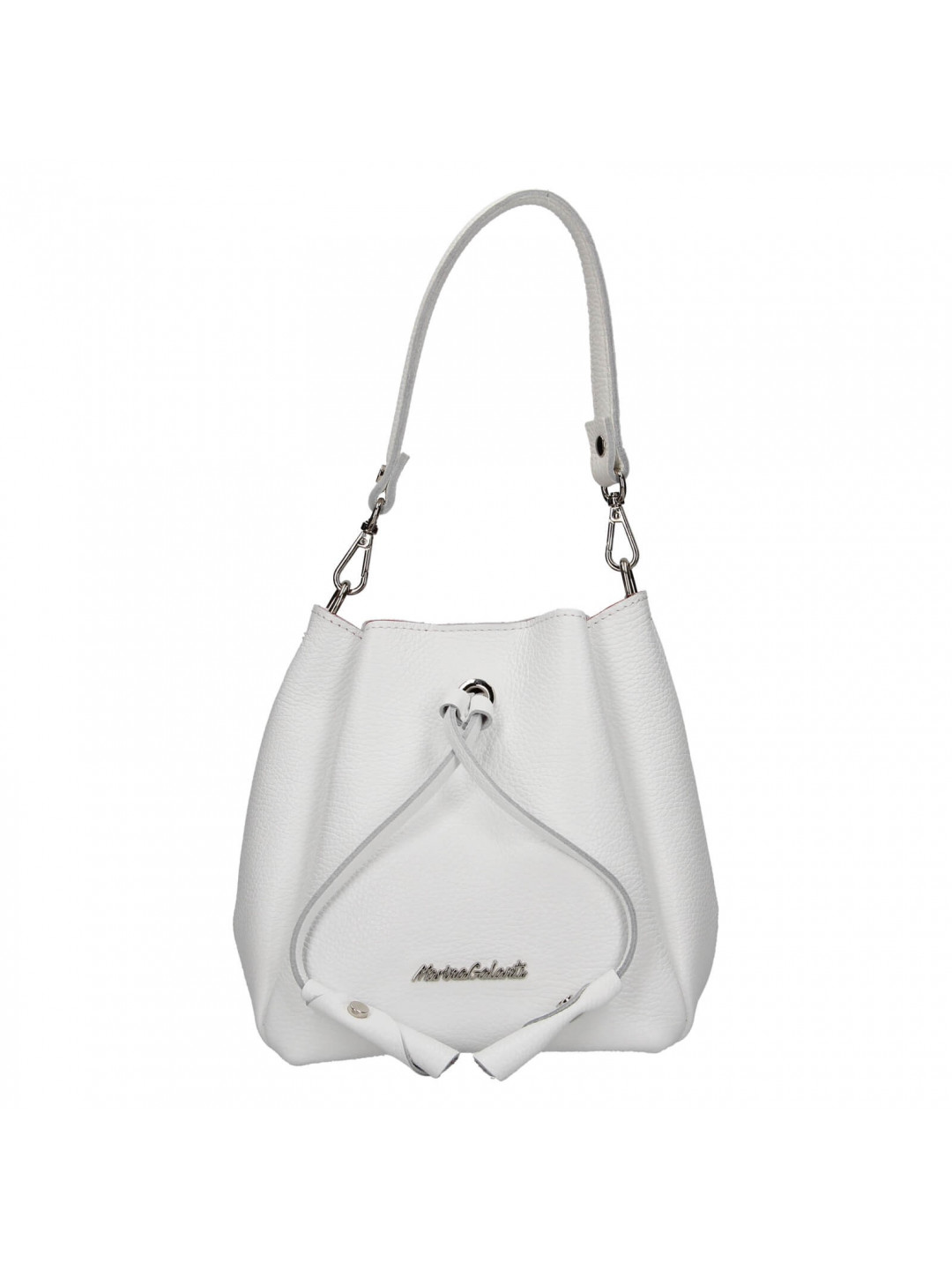 Dámská kožená kabelka Marina Galanti Melanis – bílá